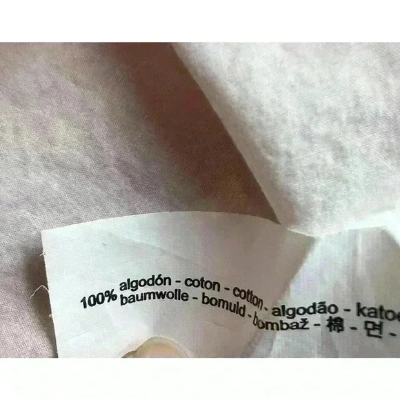 Zara Oversized Tie Dye Button Up Tunic Blouse Size Small Frayed Hem Pink White - Picture 8 of 9